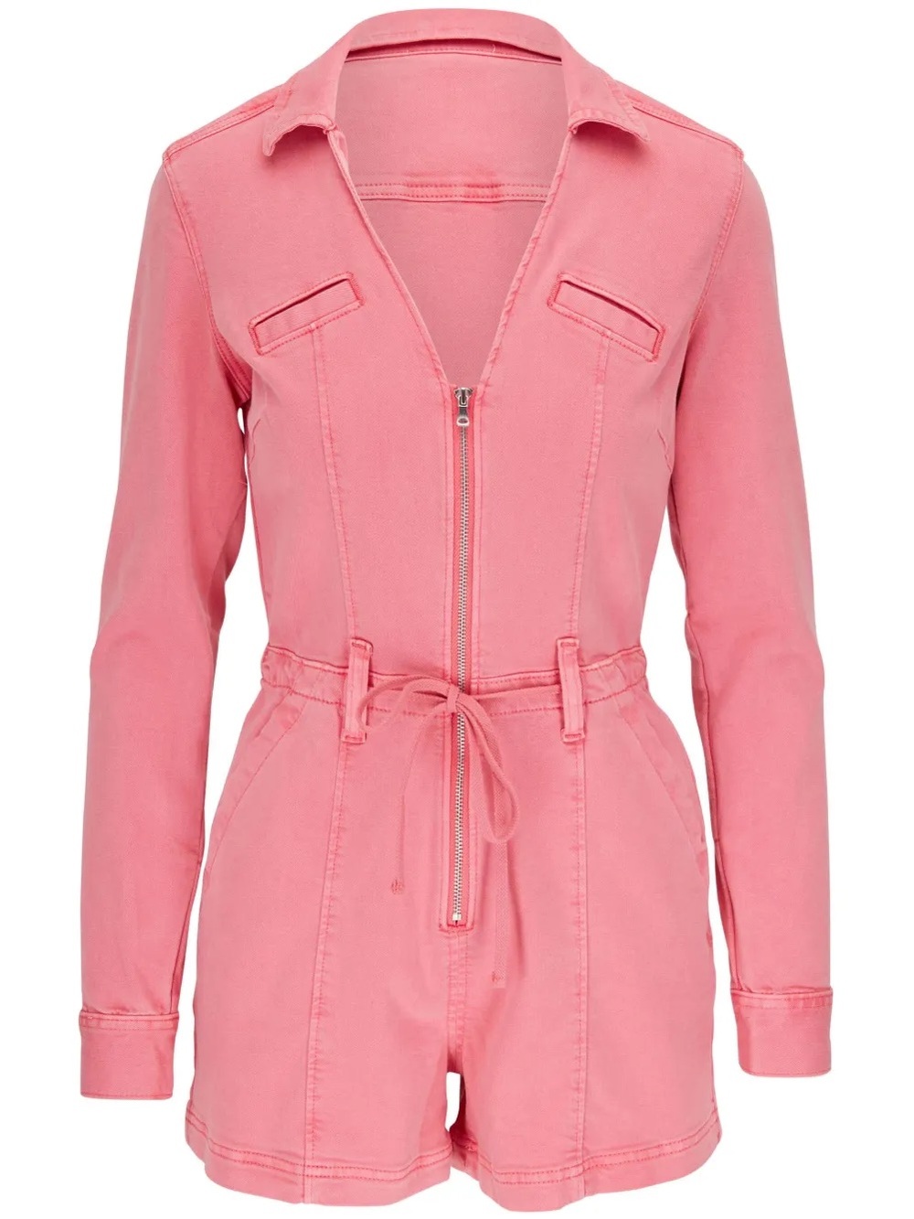 PAIGE Zip-Front Utility Romper